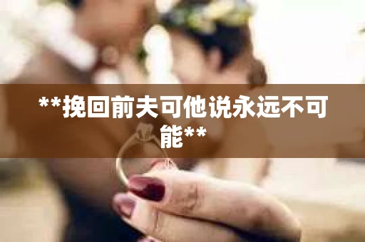**挽回前夫可他说永远不可能**
