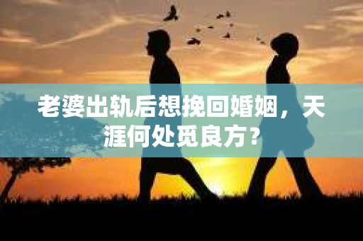 老婆出轨后想挽回婚姻，天涯何处觅良方？