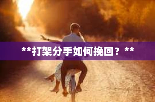 **打架分手如何挽回？**