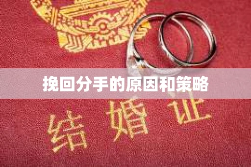 挽回分手的原因和策略