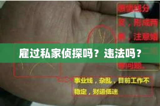 雇过私家侦探吗？违法吗？