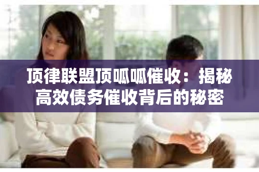 顶律联盟顶呱呱催收:揭秘高效债务催收背后的秘密 顶律联盟顶呱呱催收:揭秘高效债务催收背后的秘密