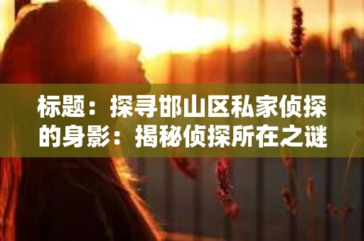 标题：探寻邯山区私家侦探的身影：揭秘侦探所在之谜