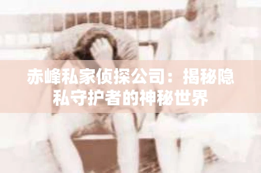 赤峰私家侦探公司：揭秘隐私守护者的神秘世界