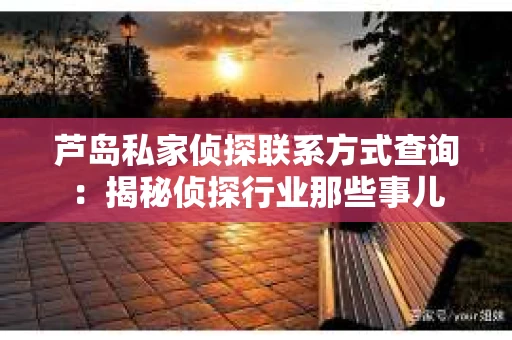 芦岛私家侦探联系方式查询：揭秘侦探行业那些事儿