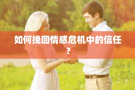 如何挽回情感危机中的信任? 如何挽回情感危机中的信任?