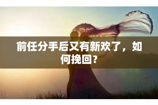 前任分手后又有新欢了，如何挽回？