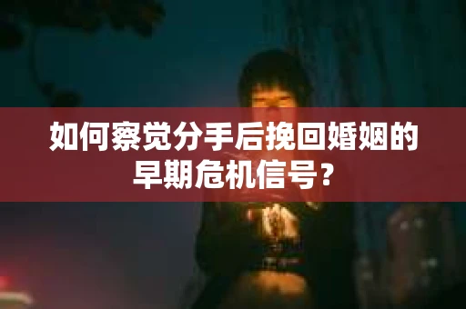 如何察觉分手后挽回婚姻的早期危机信号？