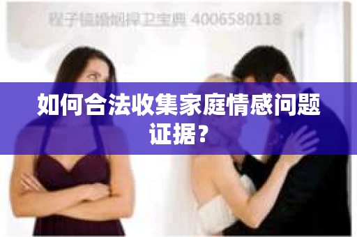 如何合法收集家庭情感问题证据？