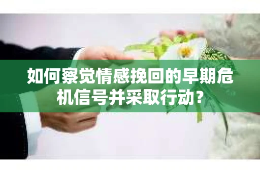 如何察觉情感挽回的早期危机信号并采取行动？